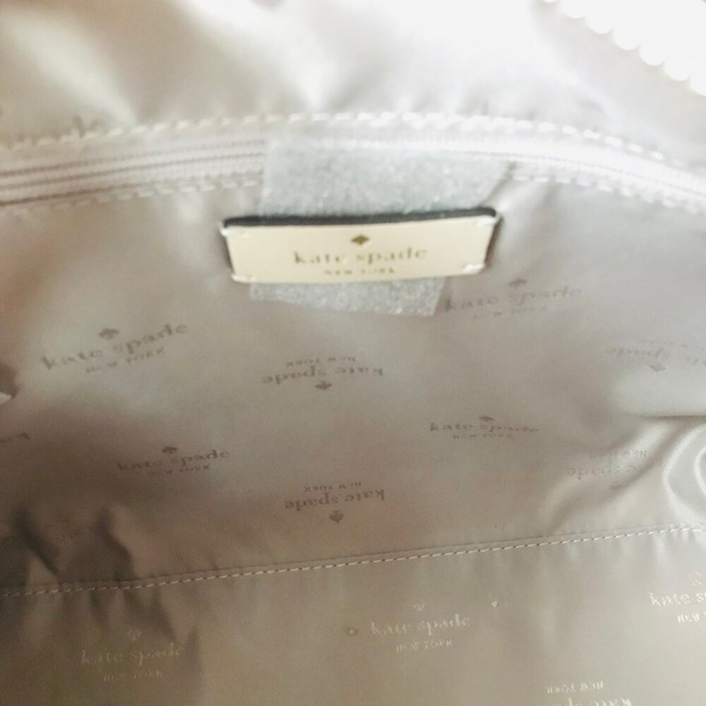KATE SPADE Signature Spade Flower pv Large Duffle Crossbody Tote Bag $429 - Picture 8 of 10